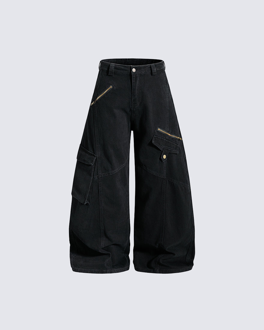 GRYFT Utility Zipper Multi-Pocket Baggy Cargo Pants