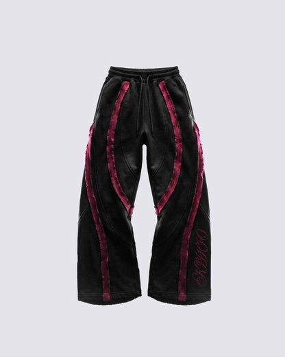 GRYFT SYMBIOTE Series | Dark Retro Sport Patchwork Sweatpants