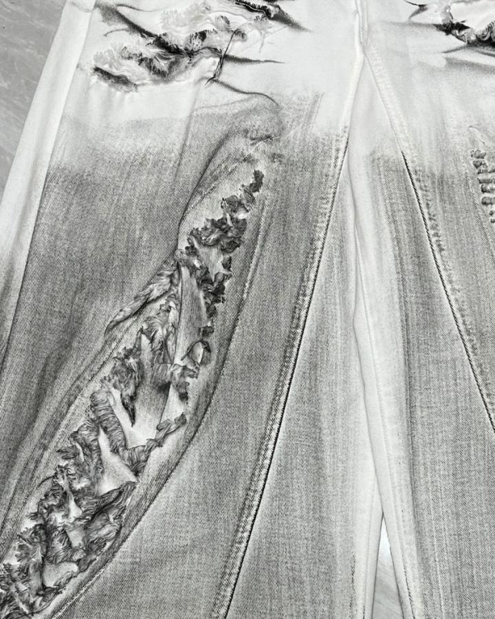 GRYFT Wasteland Distressed Scimitar Jeans