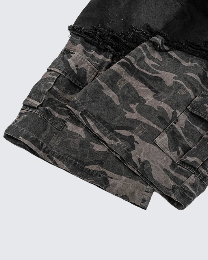 Camouflage Fleece-Lined Double-Belt Set