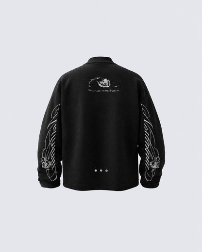 GRYFT Gothic Dark Printed Sweater