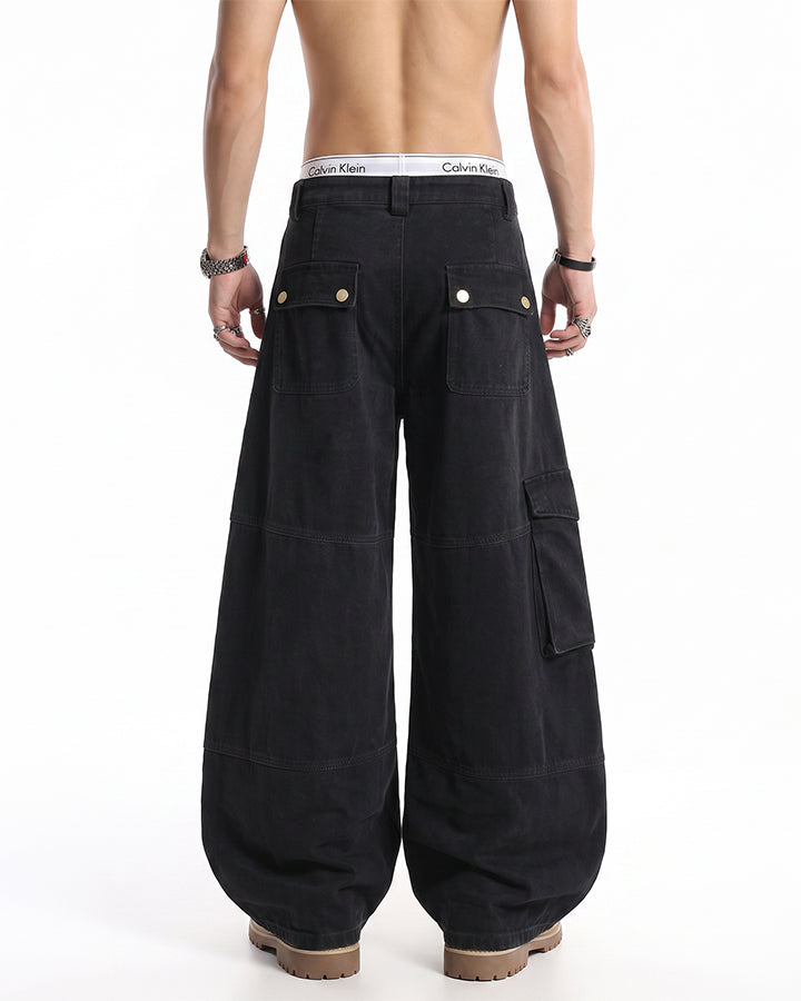 GRYFT Utility Zipper Multi-Pocket Baggy Cargo Pants