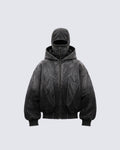 GRYFT Dark Gradient Washed Balaclava Hooded Sweatshirt