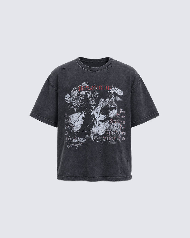 GRYFT Grunge Distressed Tee