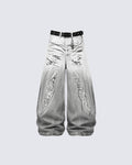 GRYFT Wasteland Distressed Scimitar Jeans