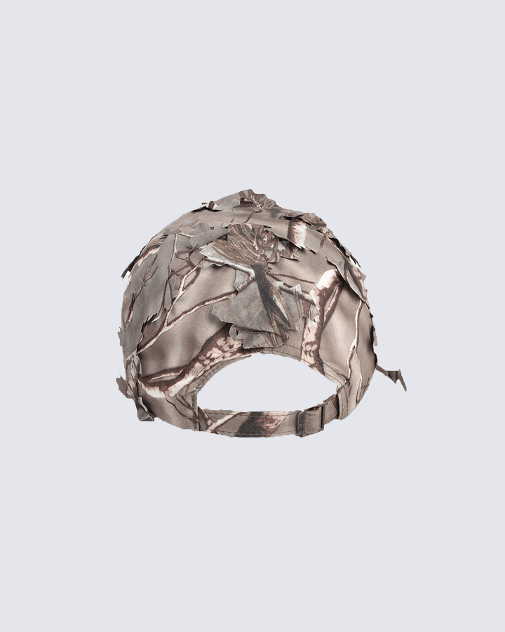 Camouflage Leaf Patterned Cap