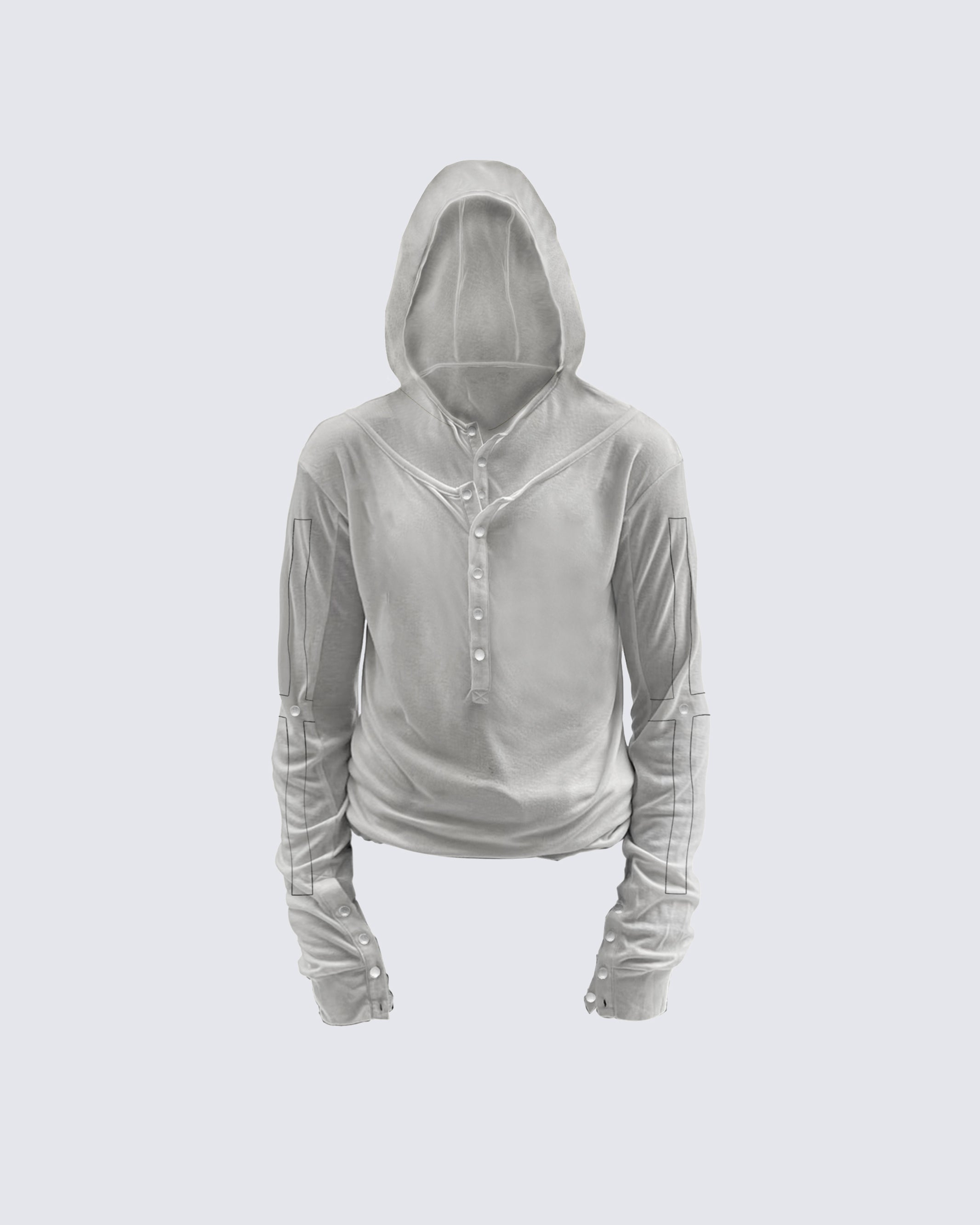 Slim Fit Long Sleeve Pullover with Unique Design