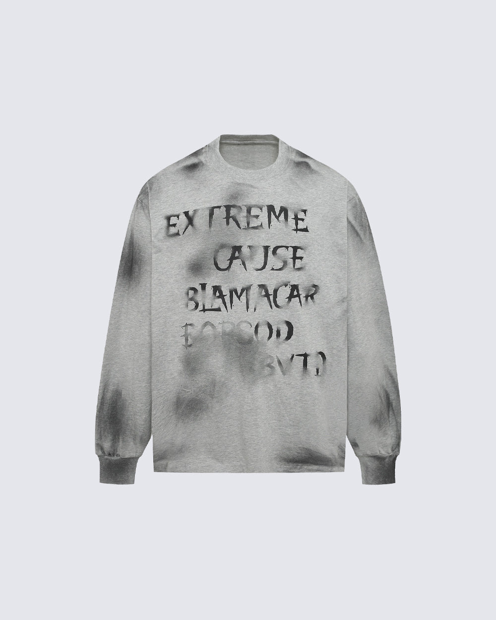 GRYFT Vintage Spray-Painted Letter Graphic Sweatshirt
