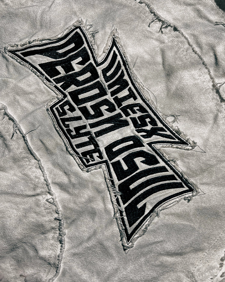 Washed Vintage Embroidered Sports Casual Tracksuit