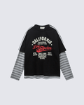 Layered Sleeve Graphic Tee – Vintage Style