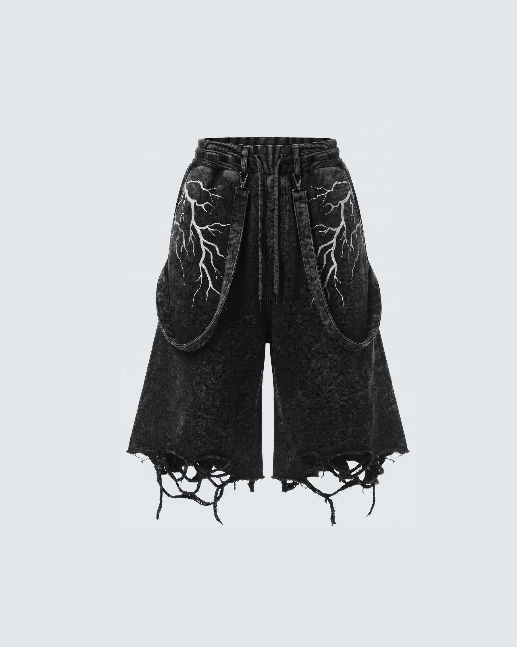 LIGHTNING Series | New Strap Wide-Leg Shorts