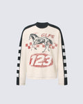 GRYFT Retro Motorcycle Patchwork Tee