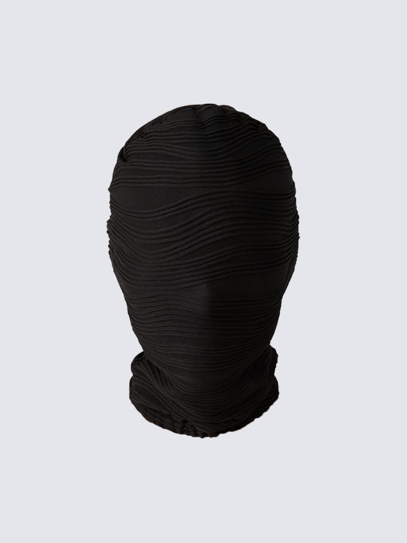 Black Textured Balaclava Mask