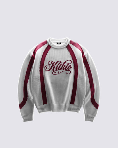 GRYFT SYMBIOTE Curved Contrast Knit Sweater