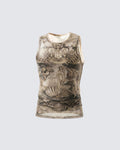 BARREN Series | Apocalyptic Pilgrimage Printed Tank
