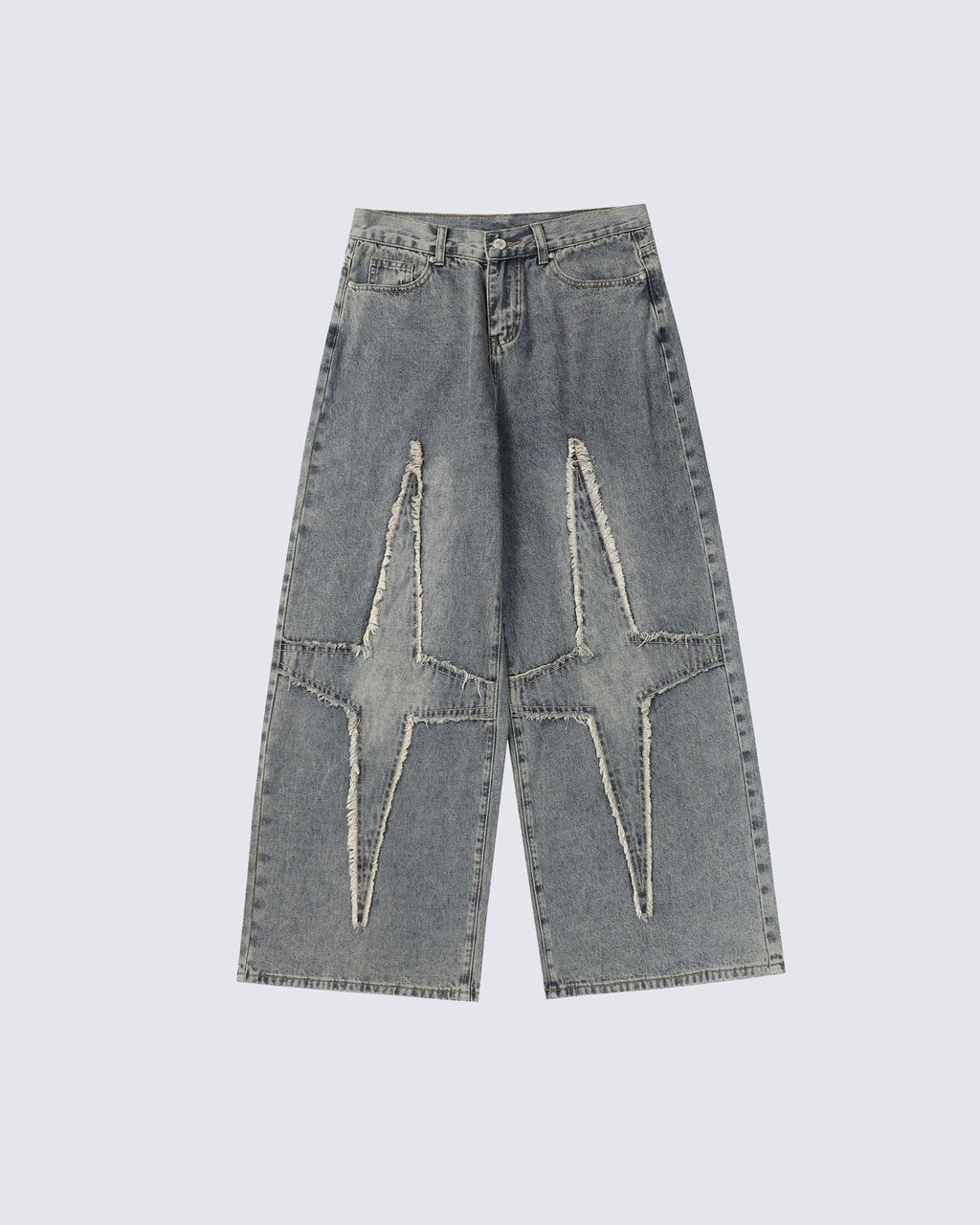 Baggy Star Patch Denim Jeans