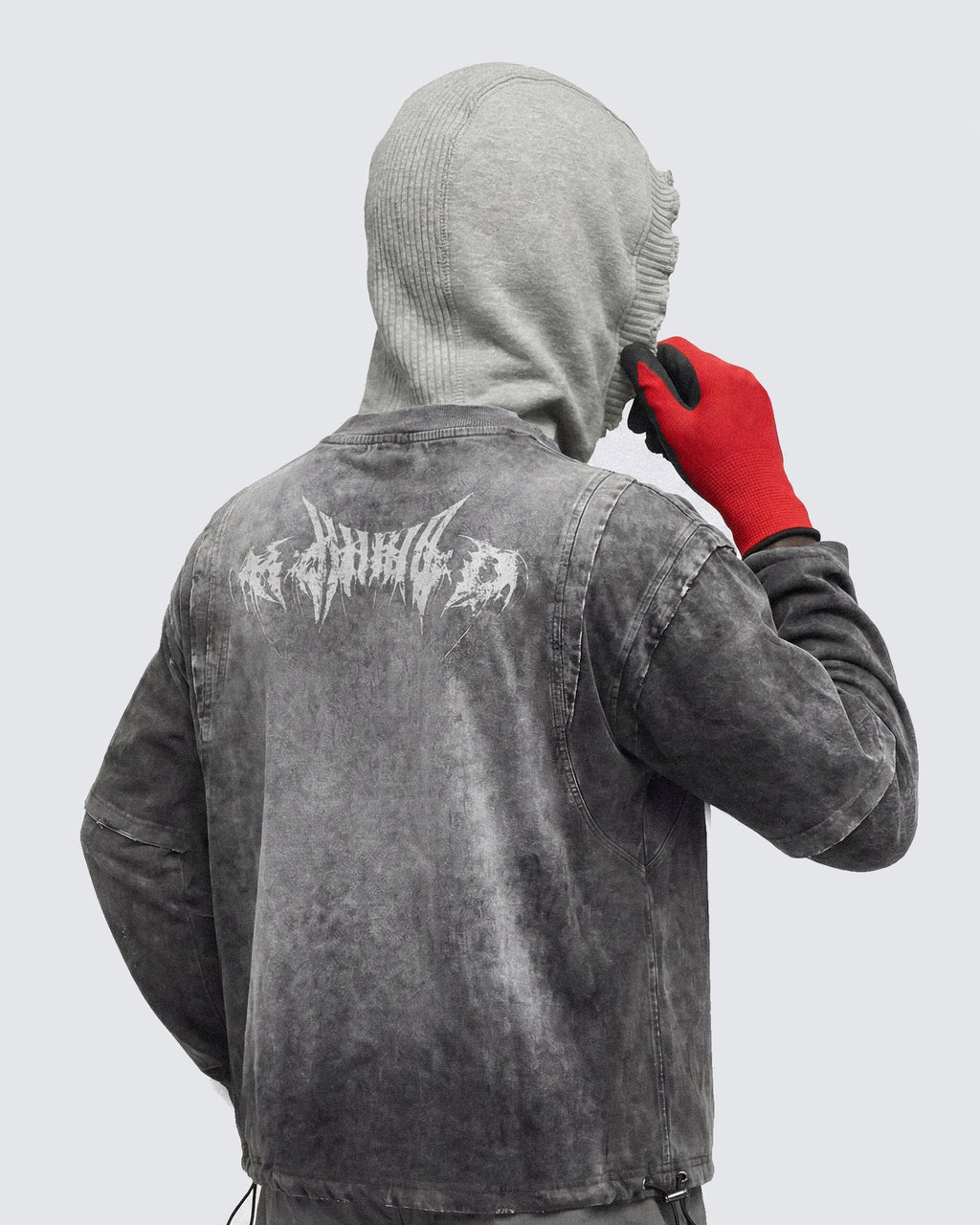 GRYFT-Vintage Washed Layered Long-T-Shirt
