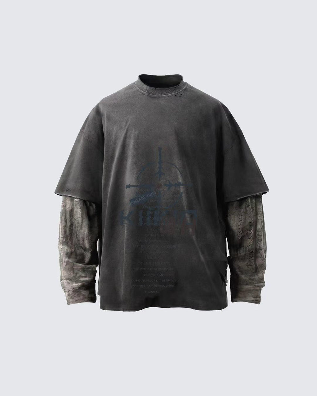 Inked Rebel Layered Tee – Street Art Meets Urban Warfare