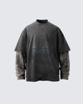 Inked Rebel Layered Tee – Street Art Meets Urban Warfare