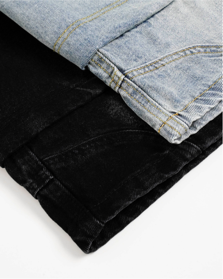 Vintage Washed Distressed Pocket Capri Pants