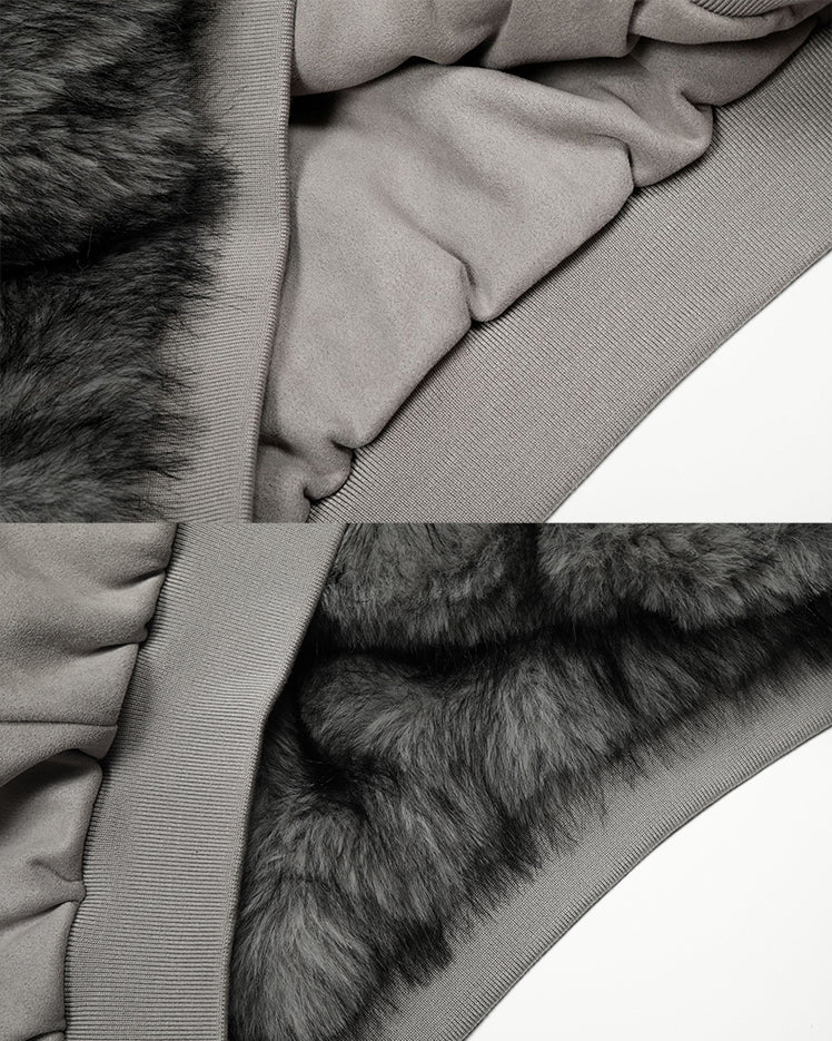 American High-Street Reversible Fleece Flight Jacket