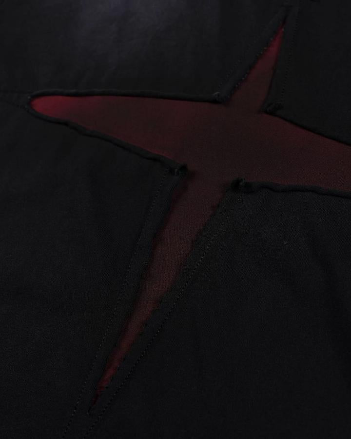 Cross Cutout Graphic T-Shirt