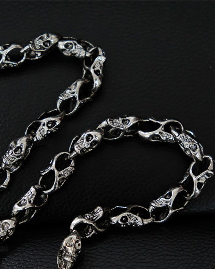 Halloween Skull Metal Wallet Chain