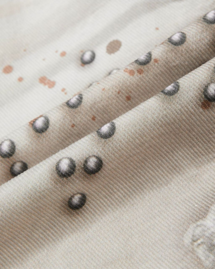 Vintage Studded Embroidered Wide-Leg Jeans