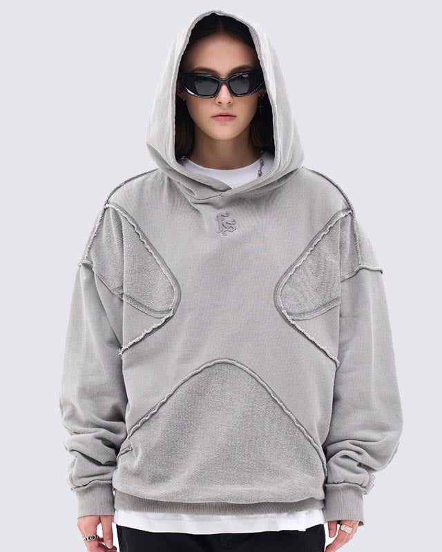 GRYFT Unisex Deconstructed Design Hoodie