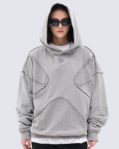 GRYFT Unisex Deconstructed Design Hoodie