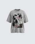 Vintage Washed Skull Graphic Oversized T-Shirt
