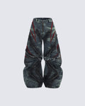 GRYFT Distressed Ripped Denim Pants – Streetwear with Unique Torn Details