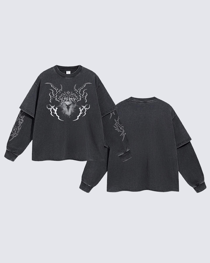Graphic Oversized Long Sleeve T-shirt