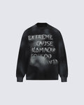 GRYFT Vintage Spray-Painted Letter Graphic Sweatshirt