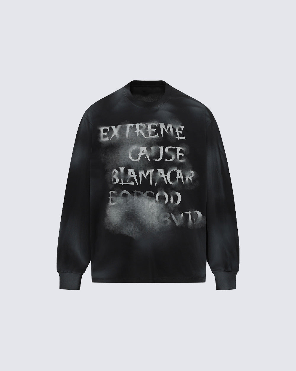 GRYFT Vintage Spray-Painted Letter Graphic Sweatshirt