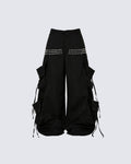 GRYFT Punk Studded Multi-Pocket Baggy Cargo Pants