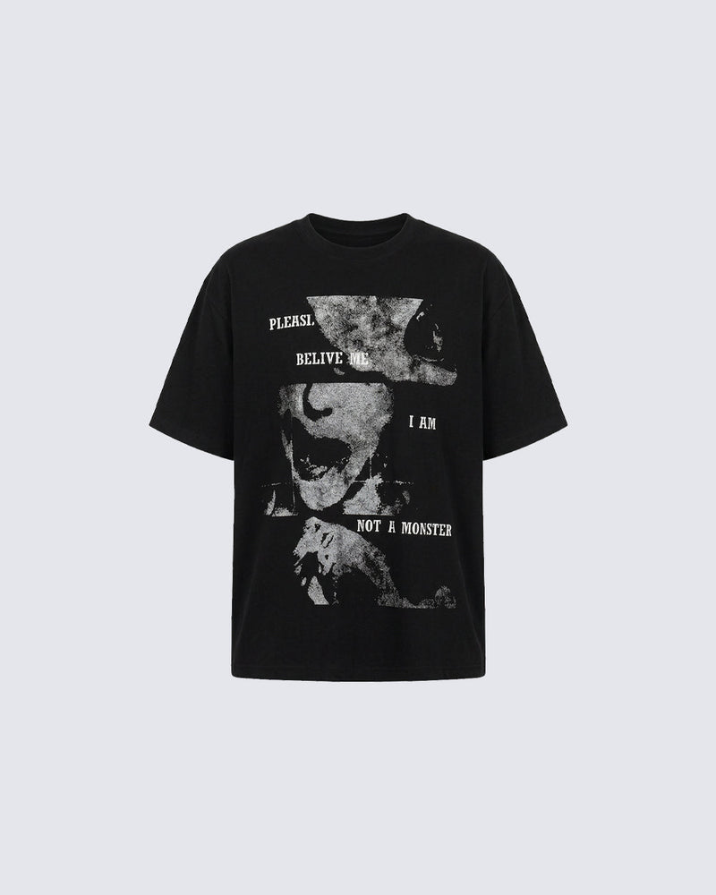 New Vintage Graphic Print T-Shirt