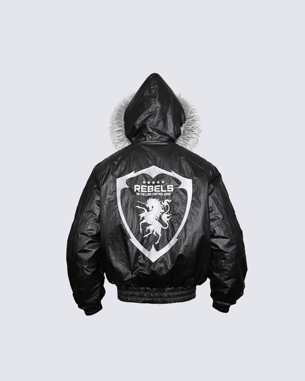 GRYFT Gloss Embroidered Boxy Jacket