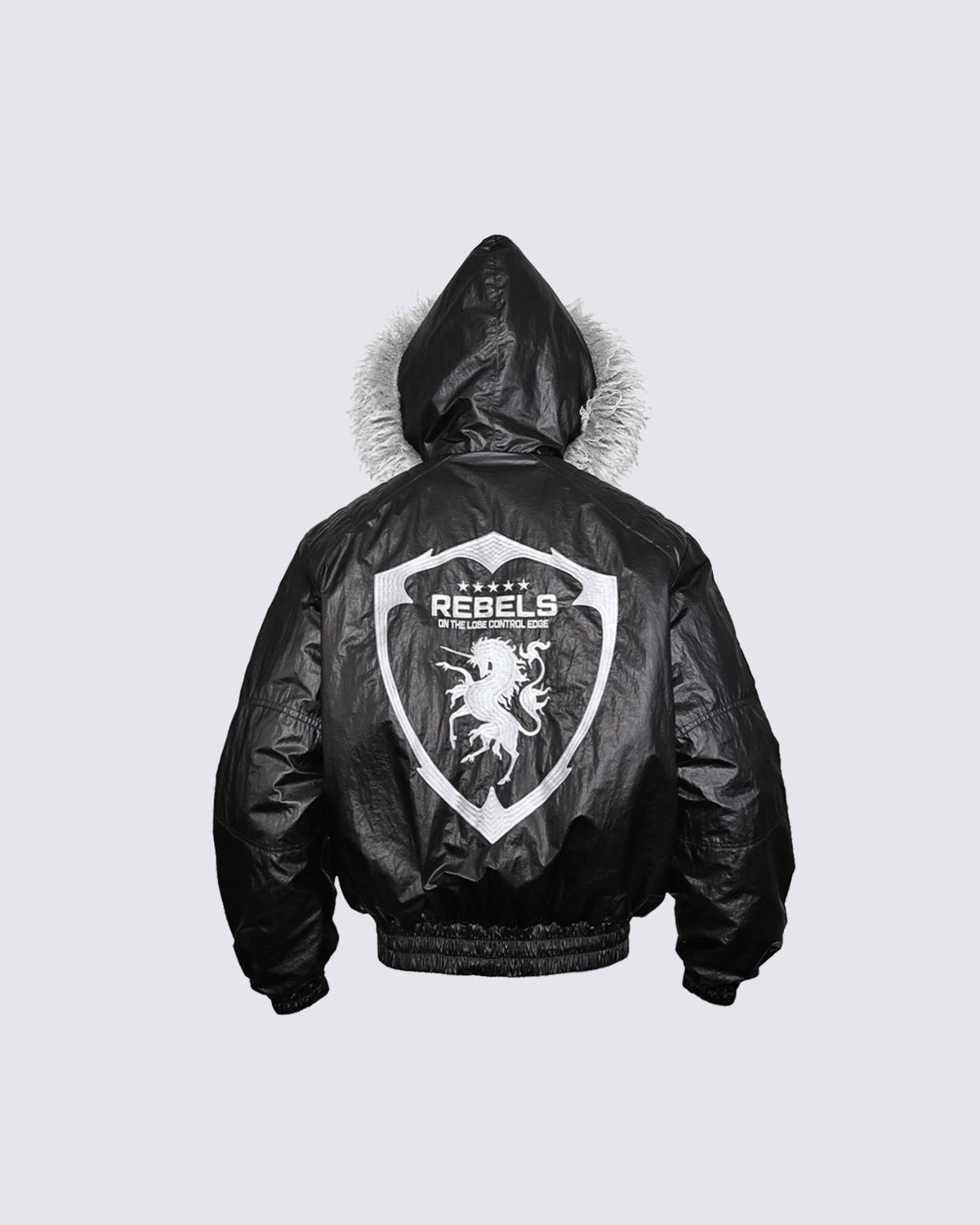GRYFT Gloss Embroidered Boxy Jacket