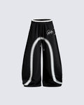 GRYFT Y2K Airbrush Curved Blade Baggy Pants