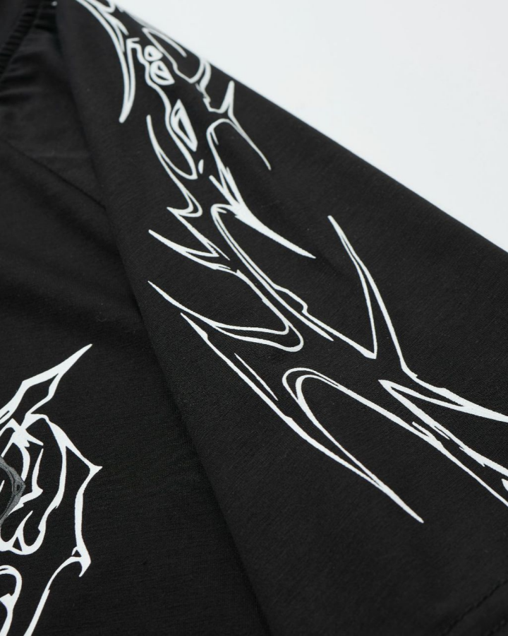 American Tribal Graphic Black Sports Tee