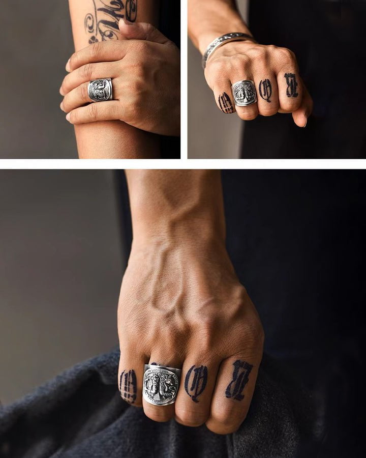 Horus Thai Silver Ring