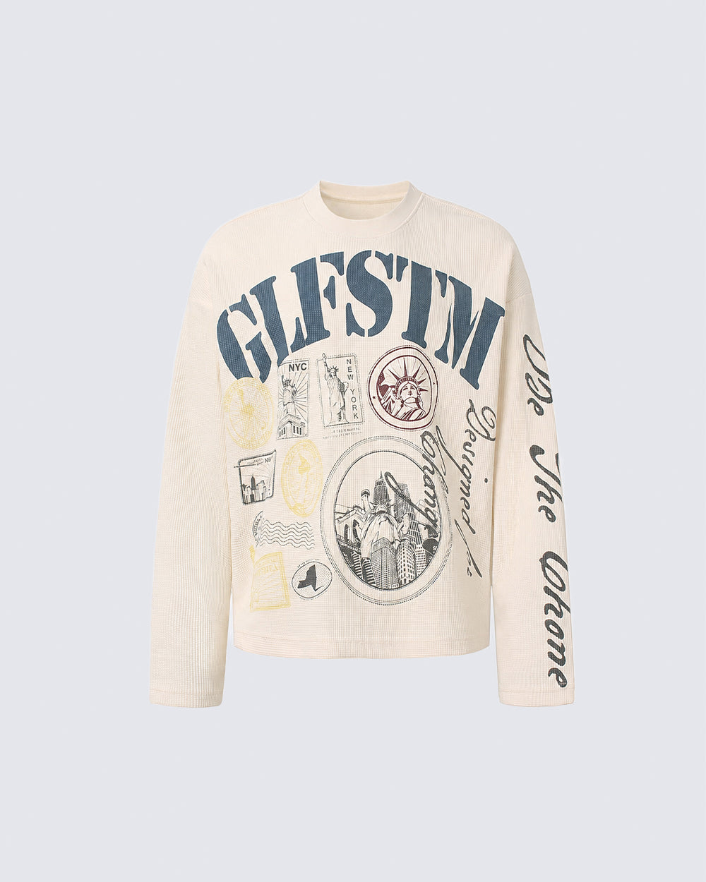 GRYFT Street Waffle NYC Graphic Long-Sleeve T-Shirt
