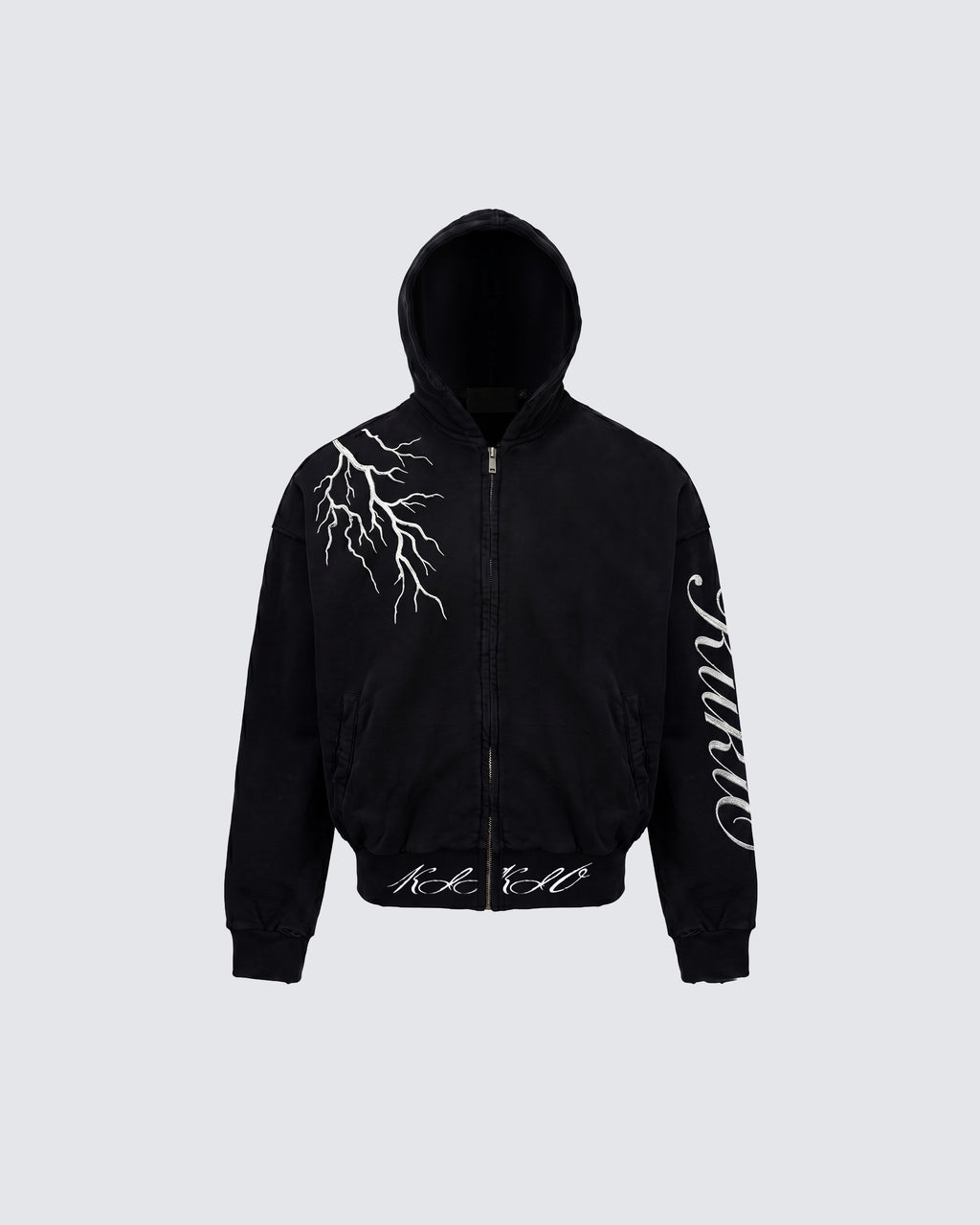 LIGHTNING Series | New Dark Hooded Zip Sweatshirt