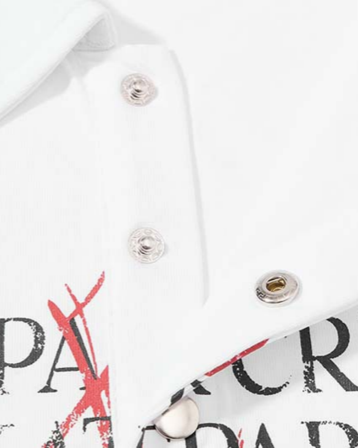 American Retro Art Print Polo Shirt