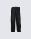 High Street Style Baggy Washed Denim Jeans