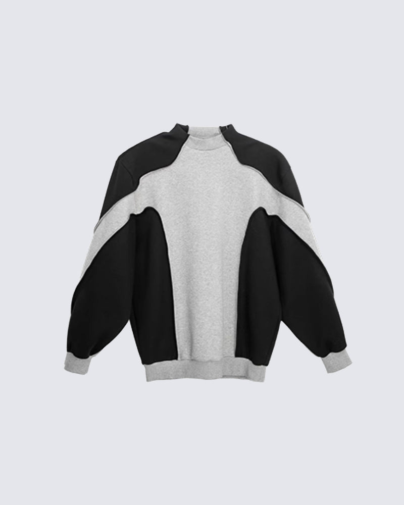 Colorblock Deconstructed Sweatshirt