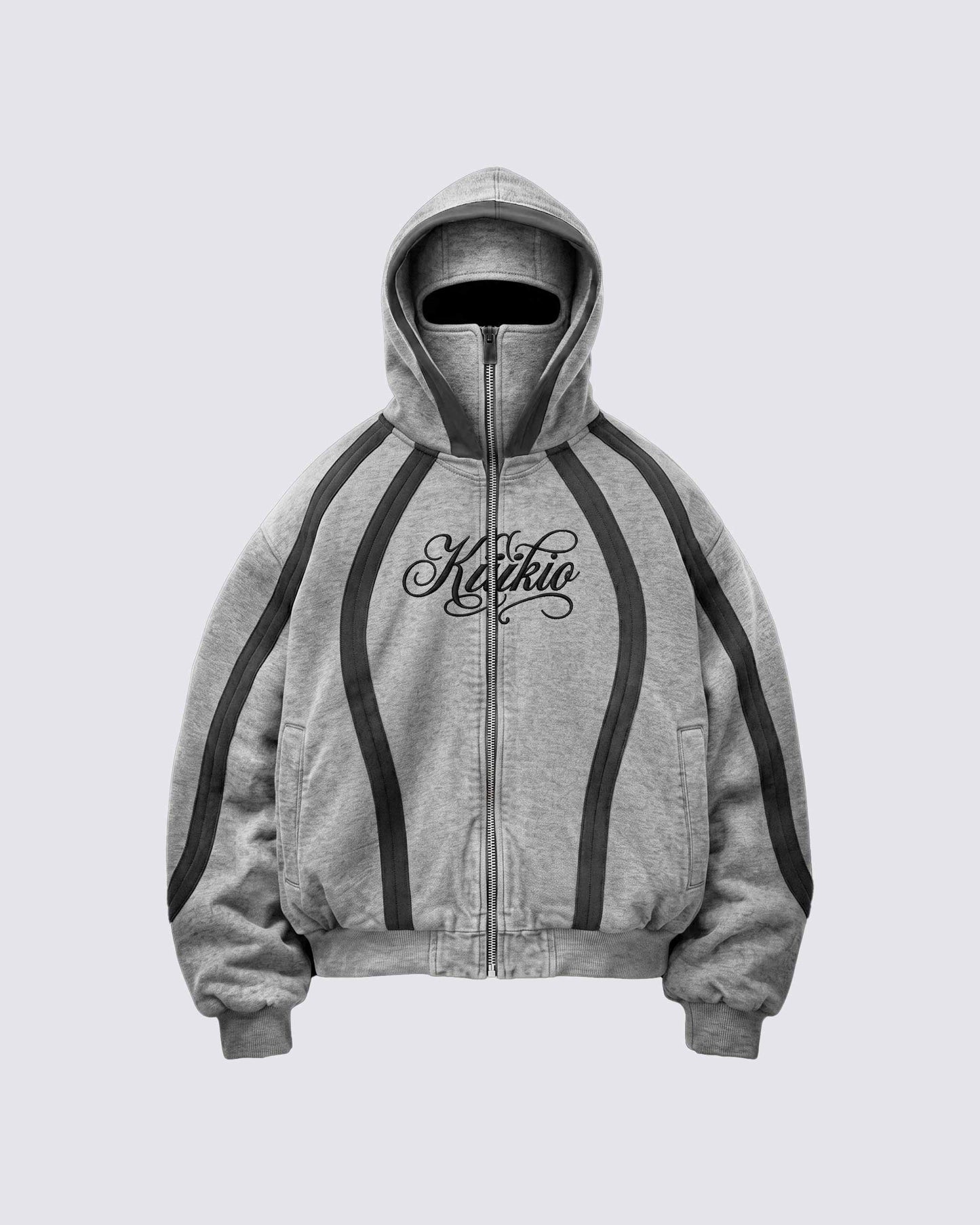 GRYFT SYMBIOTE Masked Curved-Panel Zip-Up Hoodie