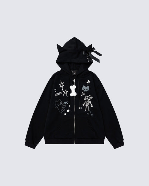 American Style Graphic Hoodie Subculture