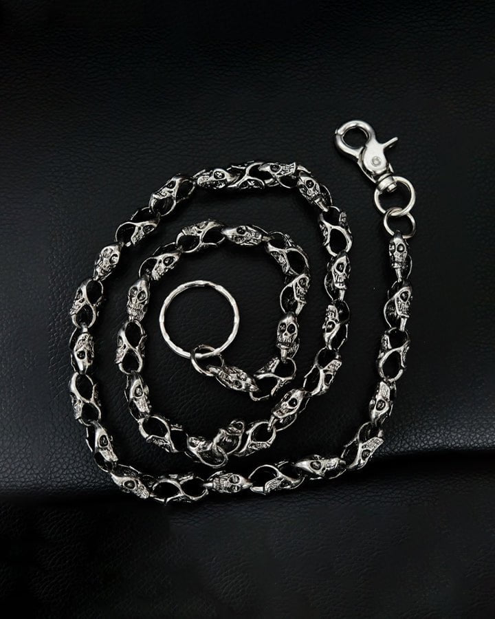Halloween Skull Metal Wallet Chain